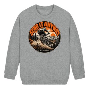 SEND IT ANYWAY Mountain Badge - Organic Kids-Sweatshirt