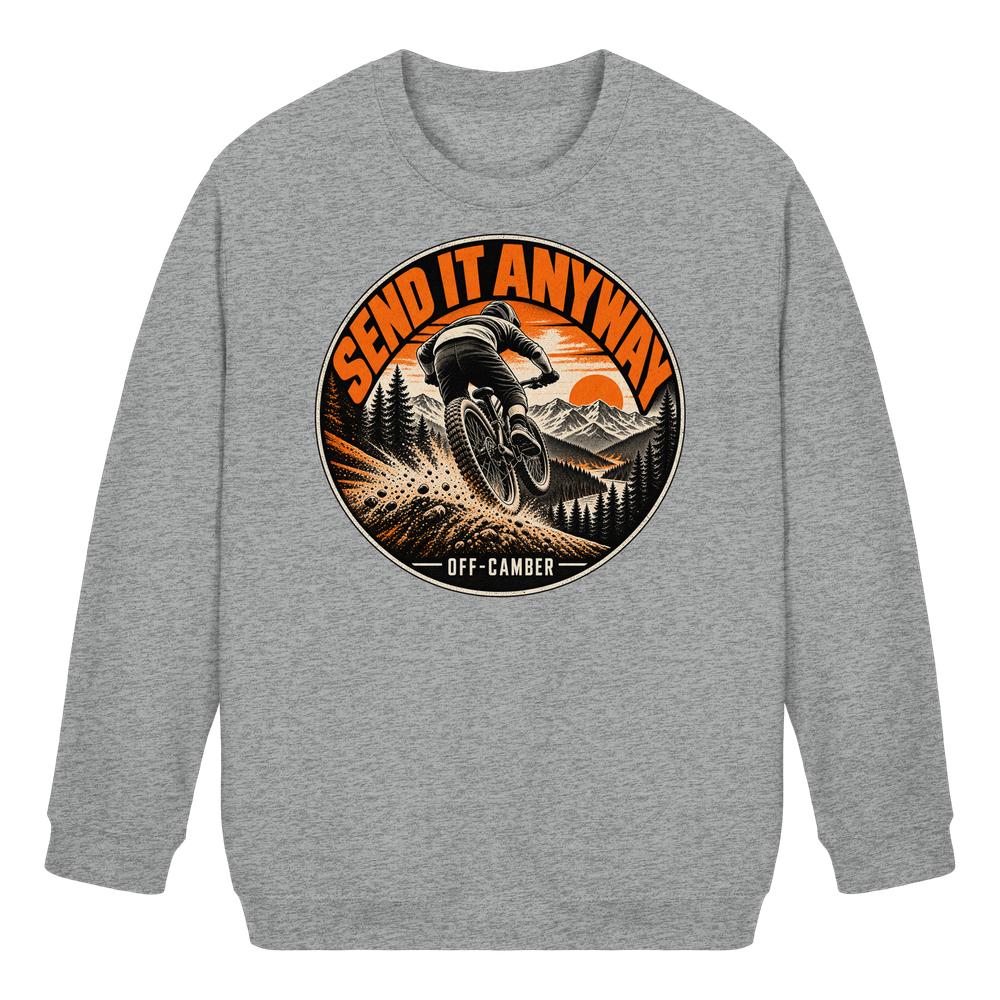 SEND IT ANYWAY Mountain Badge - Organic Kids-Sweatshirt