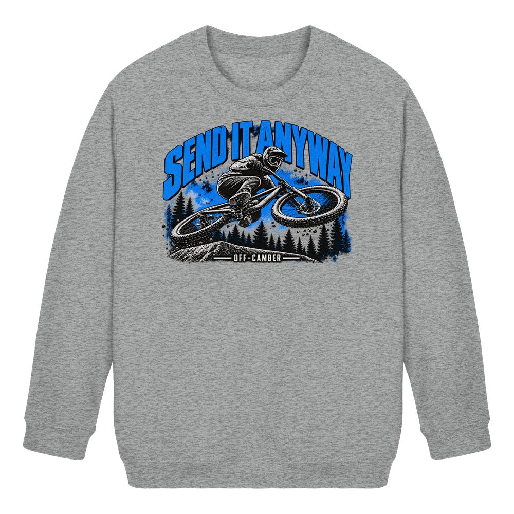 SEND IT ANYWAY Blue Whip - Organic Kids-Sweatshirt