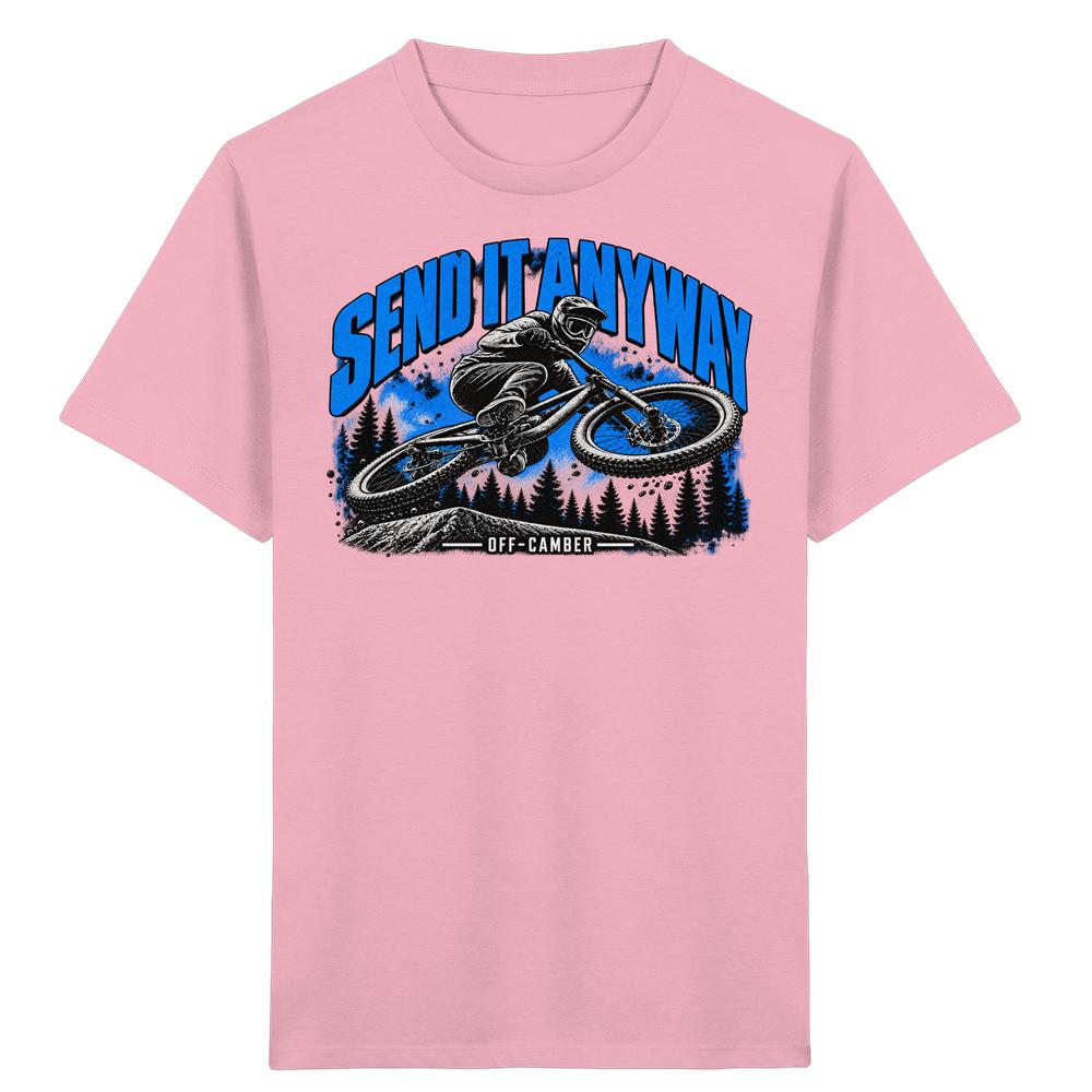 SEND IT ANYWAY Blue Whip - Organic Kids-Shirt – Bild 3