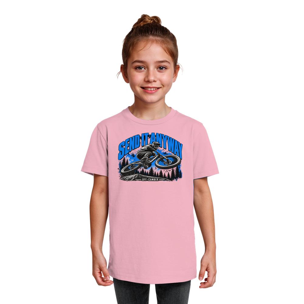 SEND IT ANYWAY Blue Whip - Organic Kids-Shirt – Bild 4