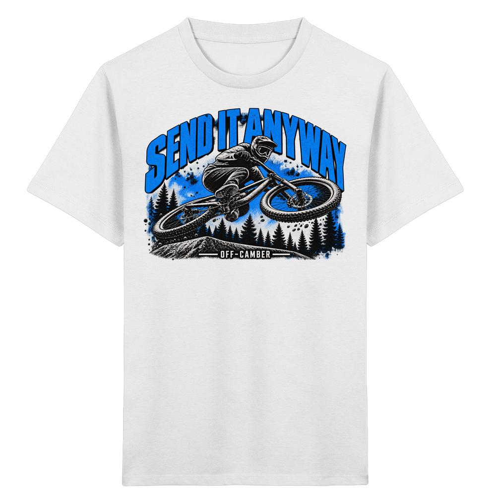 SEND IT ANYWAY Blue Whip - Organic Kids-Shirt – Bild 5