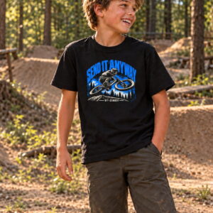 Off-Camber T-Shirt Send it Anyway Blue Whip